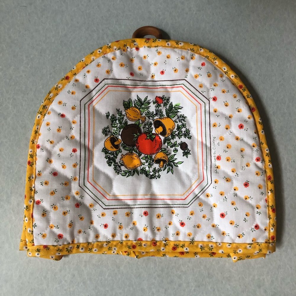 Corningware Vintage Mushroom Toaster Cover Cozy Cottagecore Whimsical 90s